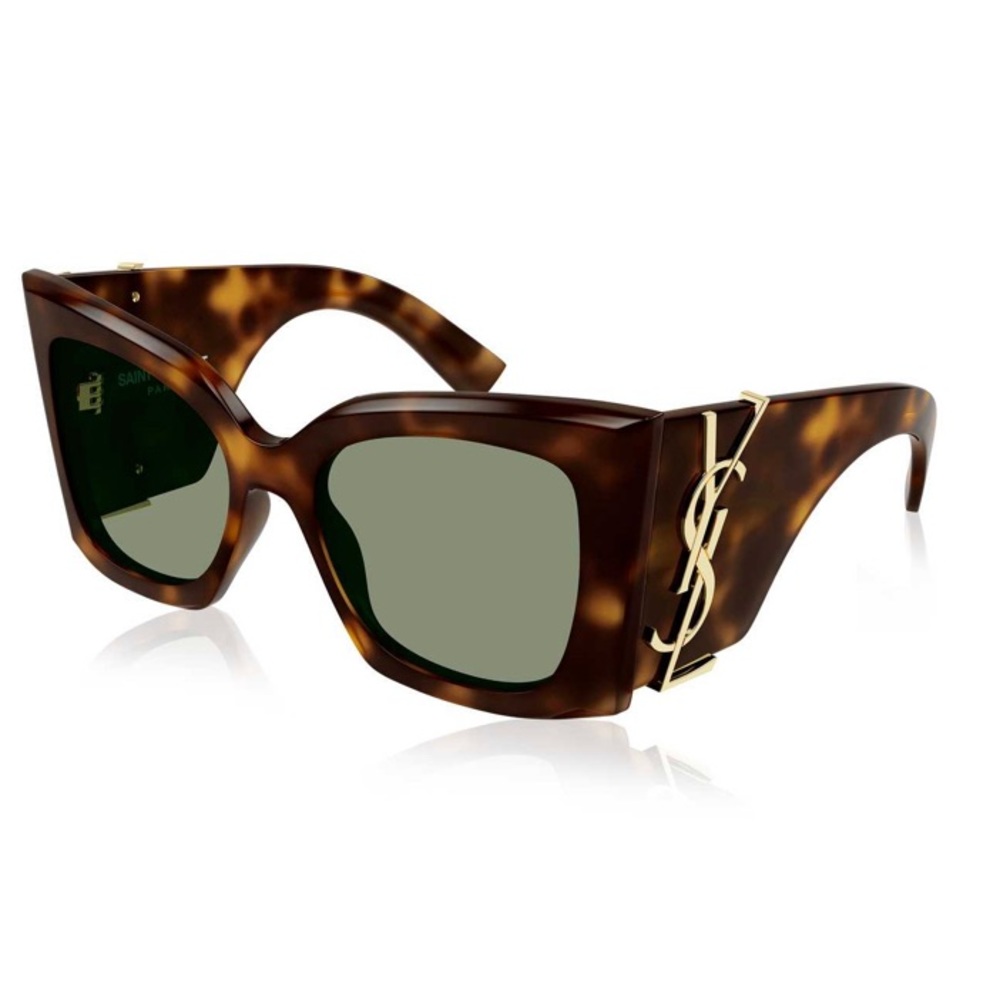Saint Laurent Cat Eye Sunglasses New Season Black Brown Print - Picture 6 of 6